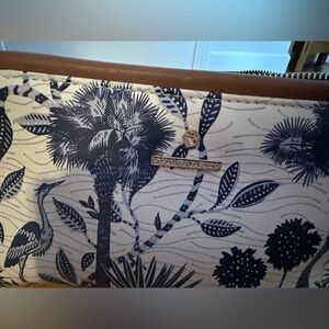 Spartina 449 Blue and Brown Women's make up case